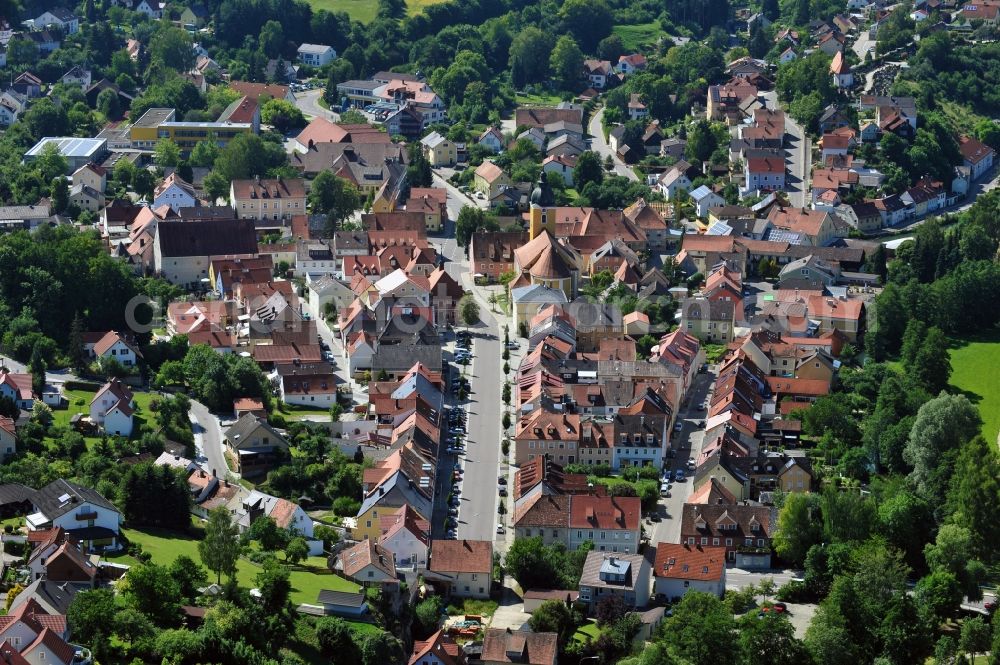 Aerial image Beratzhausen - Beratzhausen in the state Bavaria