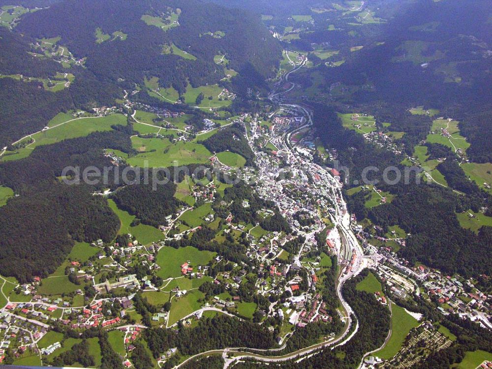 Berchtesgaden from above - Blick auf Berchtesgaden.