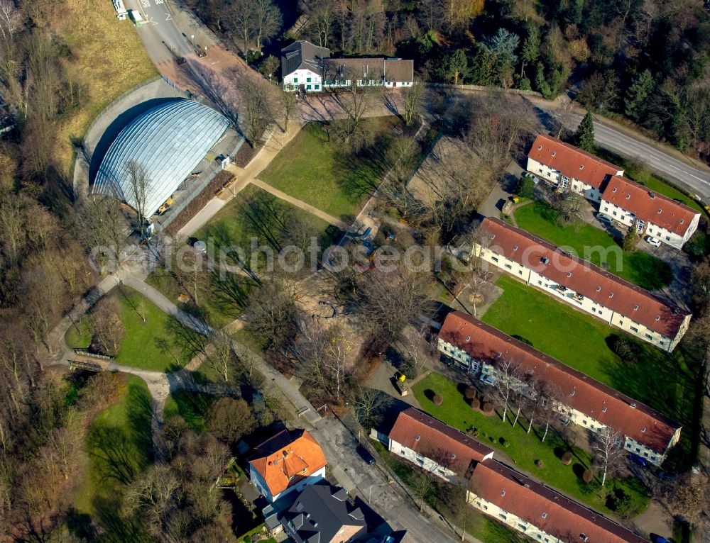 Oberhausen from the bird's eye view: Rhine Industrial Museum St. Antony hut at Oberhausen in North Rhine-Westphalia