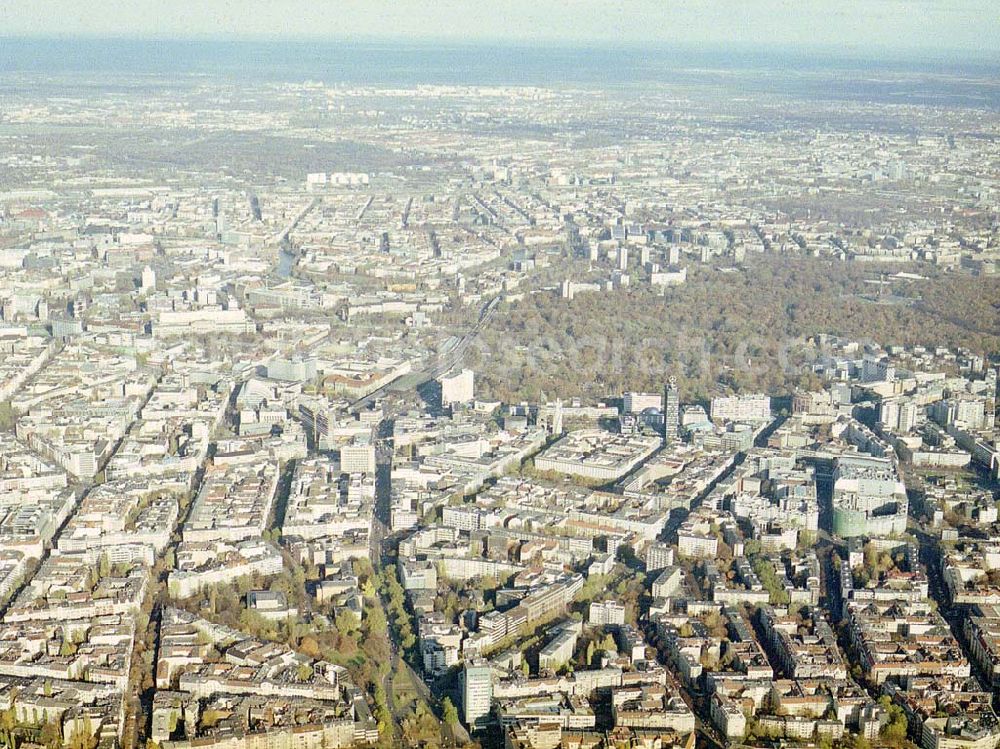 Berlin - Wilmersdorf from above - Bereich an der Bundesallee / Ecke Rankeplatz in Berlin - Wilmersdorf.