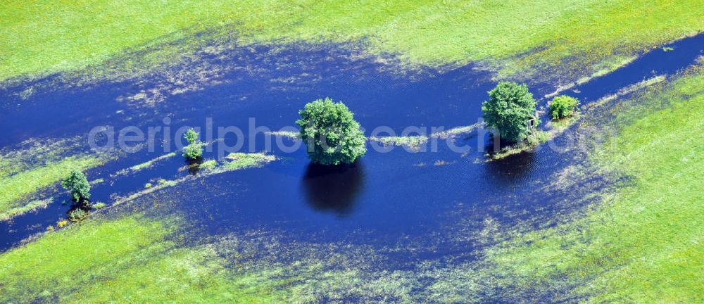 Aerial image Ostseebad Graal-Müritz - Das durch überdurchschnittlichen Regen und Grundwassereinfluß überflutete Landschaftsschutzgebiet “Tabakwiesen” bei Graal-Müritz in Mecklenburg-Vorpommern. Flooded landscape conservation area tobacco fields near by Graal-Müritz in Mecklenburg-Western Pomerania.