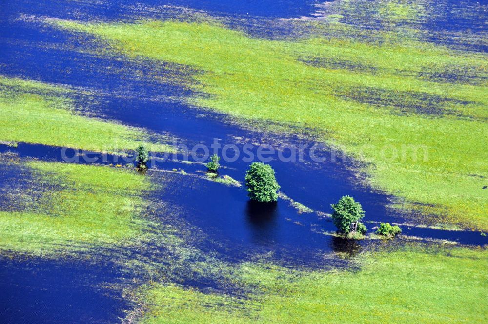 Ostseebad Graal-Müritz from the bird's eye view: Das durch überdurchschnittlichen Regen und Grundwassereinfluß überflutete Landschaftsschutzgebiet “Tabakwiesen” bei Graal-Müritz in Mecklenburg-Vorpommern. Flooded landscape conservation area tobacco fields near by Graal-Müritz in Mecklenburg-Western Pomerania.