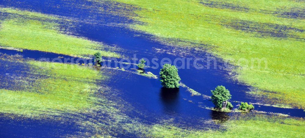 Aerial image Ostseebad Graal-Müritz - Das durch überdurchschnittlichen Regen und Grundwassereinfluß überflutete Landschaftsschutzgebiet “Tabakwiesen” bei Graal-Müritz in Mecklenburg-Vorpommern. Flooded landscape conservation area tobacco fields near by Graal-Müritz in Mecklenburg-Western Pomerania.