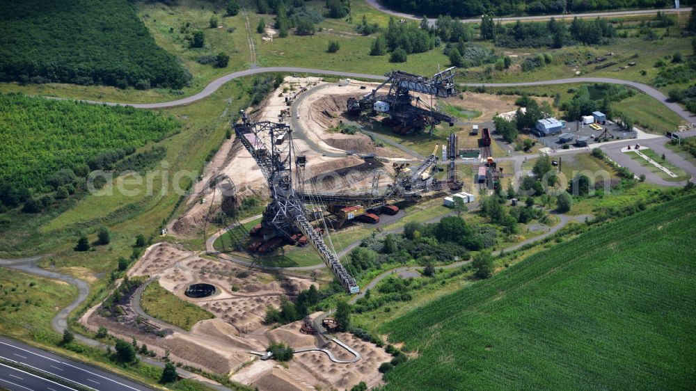 Aerial image Großpösna - Mining Technology Park in Grosspoesna in the state Saxony, Germany