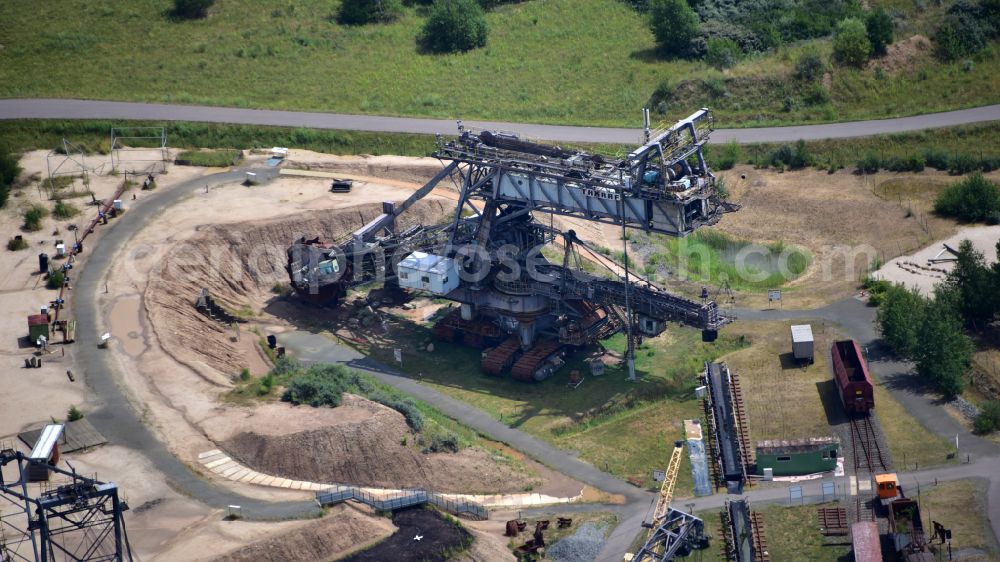 Großpösna from above - Mining Technology Park in Grosspoesna in the state Saxony, Germany