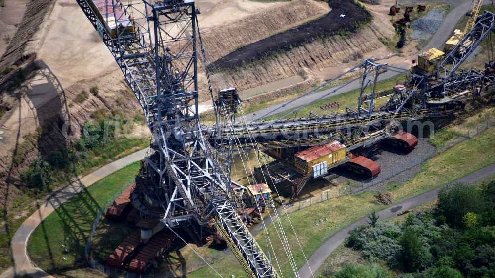 Aerial image Großpösna - Mining Technology Park in Grosspoesna in the state Saxony, Germany