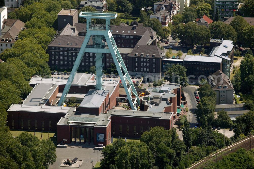 Bochum from the bird's eye view: Blick auf das Bergbaumuseum im Zentrum von Bochum.