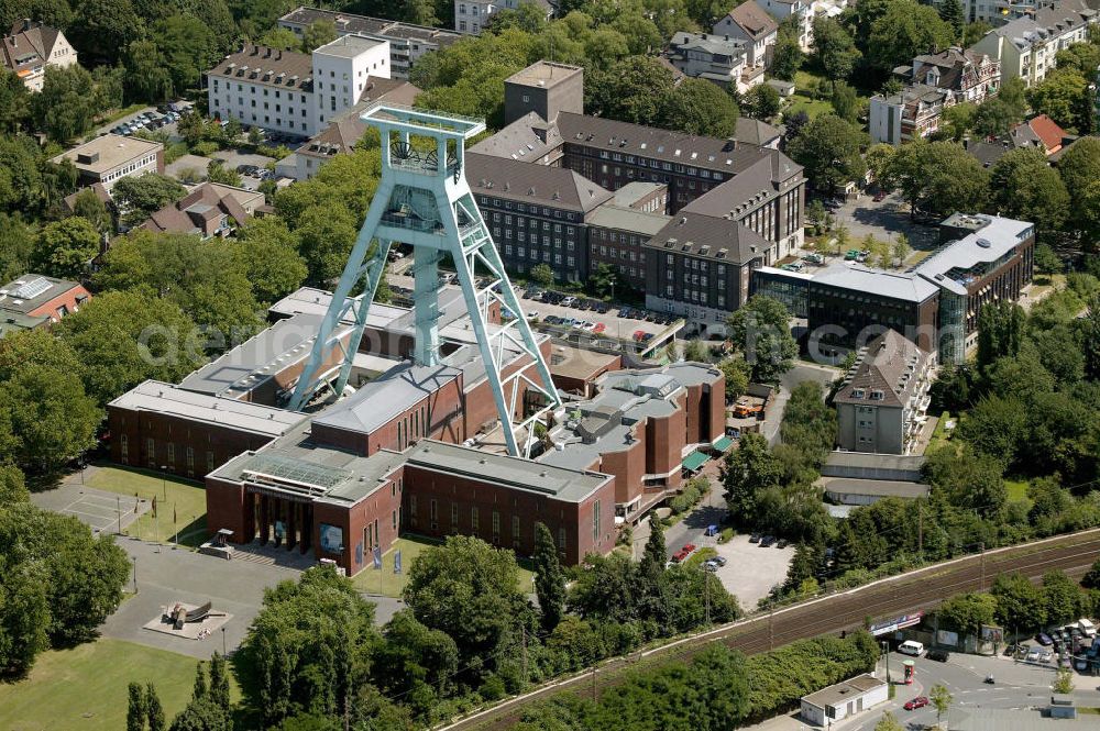 Aerial image Bochum - Blick auf das Bergbaumuseum im Zentrum von Bochum.