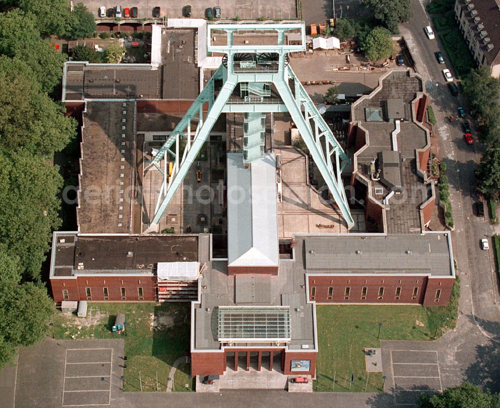 Bochum from above - Blick auf das Bergwerkmuseum in Bochum. Mining museum Bochum.