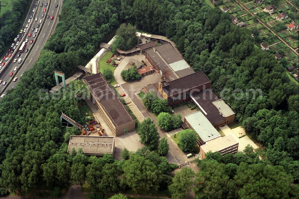 Bochum from above - Mining test facility of the Company German Montan Technologie in Bochum- Hordel in North Rhine-Westphalia