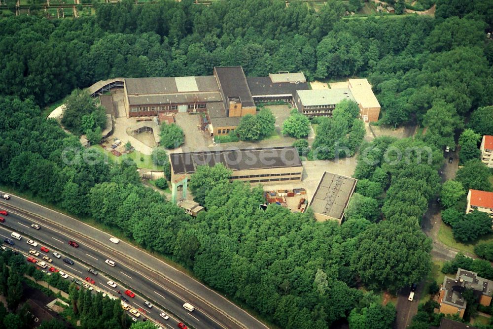 Aerial image Bochum - Mining test facility of the Company German Montan Technologie in Bochum- Hordel in North Rhine-Westphalia