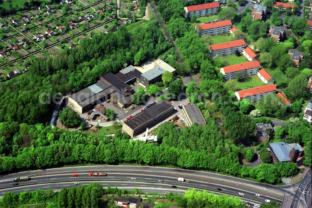 Bochum from the bird's eye view: Mining test facility of the Company German Montan Technologie in Bochum- Hordel in North Rhine-Westphalia