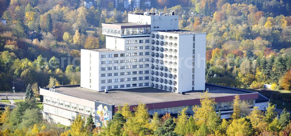 Aerial image Friedrichroda - Blick auf das Berghotel in der Bergstraße im Erholungsort Friedrichroda im Thüringer Wald. View of the mountain hotel in Friedrichroda in Thuringia.