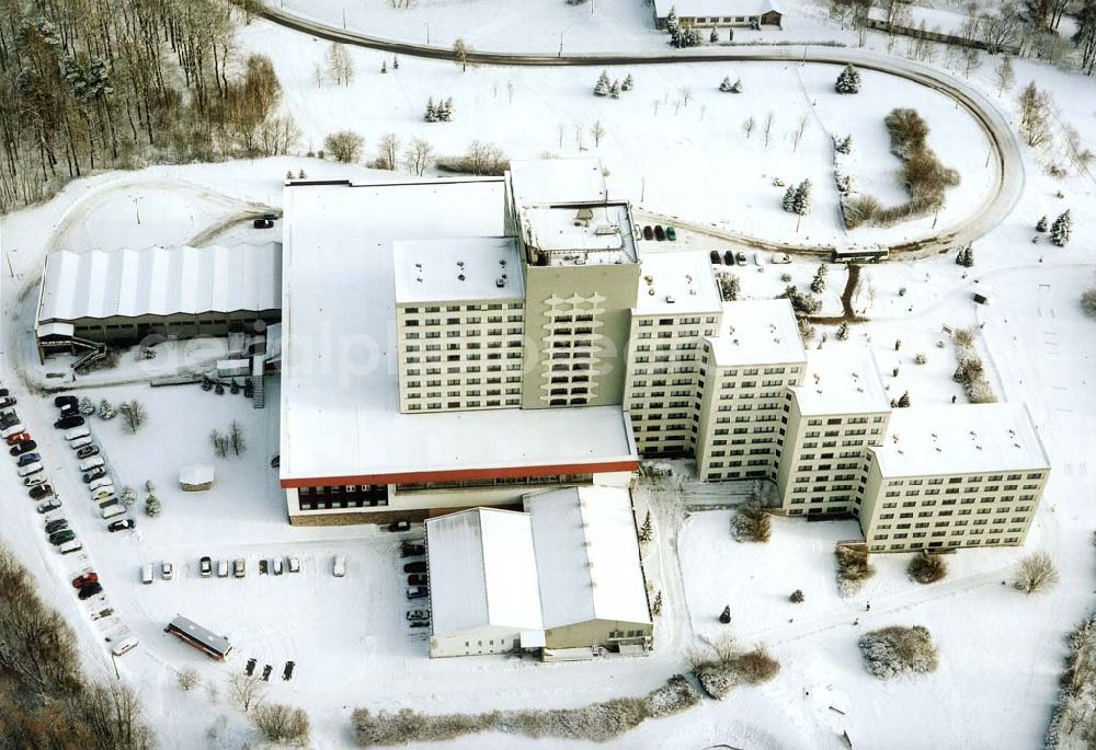 Friedrichroda / Thüringen from above - Berghotel im Ortsteil Rheinhardtsbrunn in Friedrichroda / Thüringen.