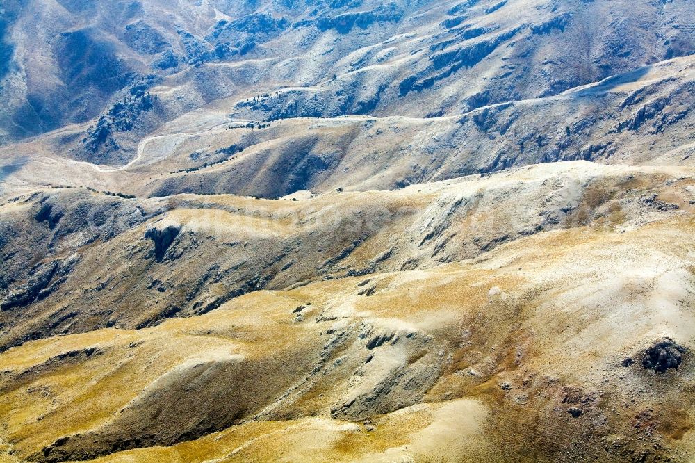 Aerial image Cökek - View of a mountain range in the western Taurus Mountains in the Turkish province of Mugla