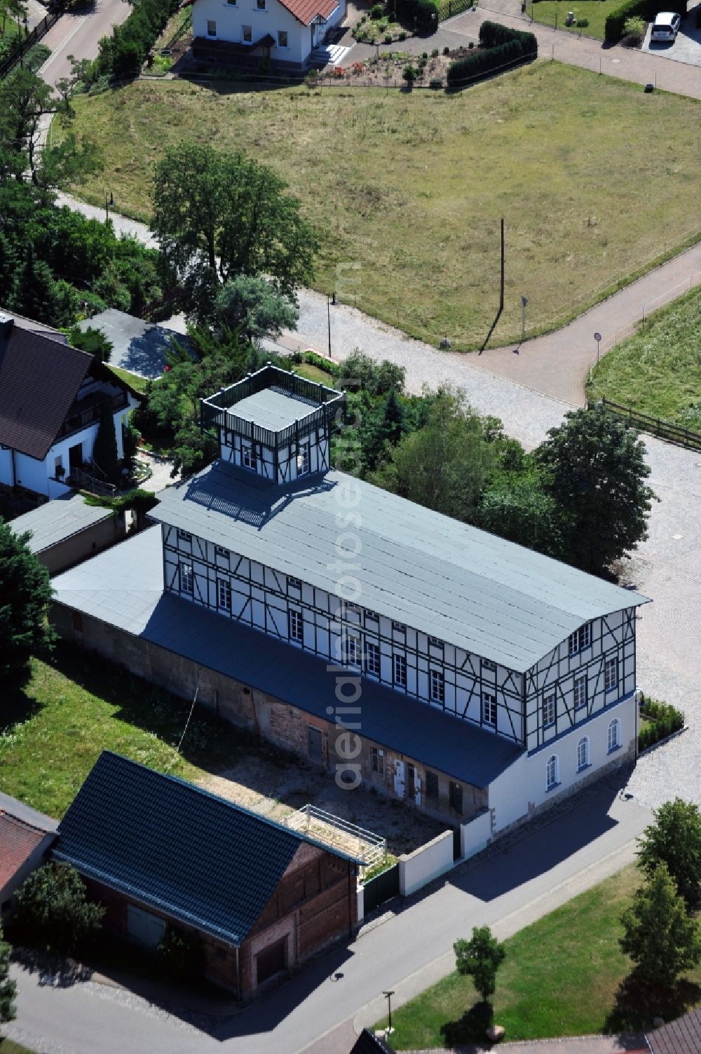 Goseck from the bird's eye view: View at the Bergschlösschen in Goseck in Saxony-Anhalt