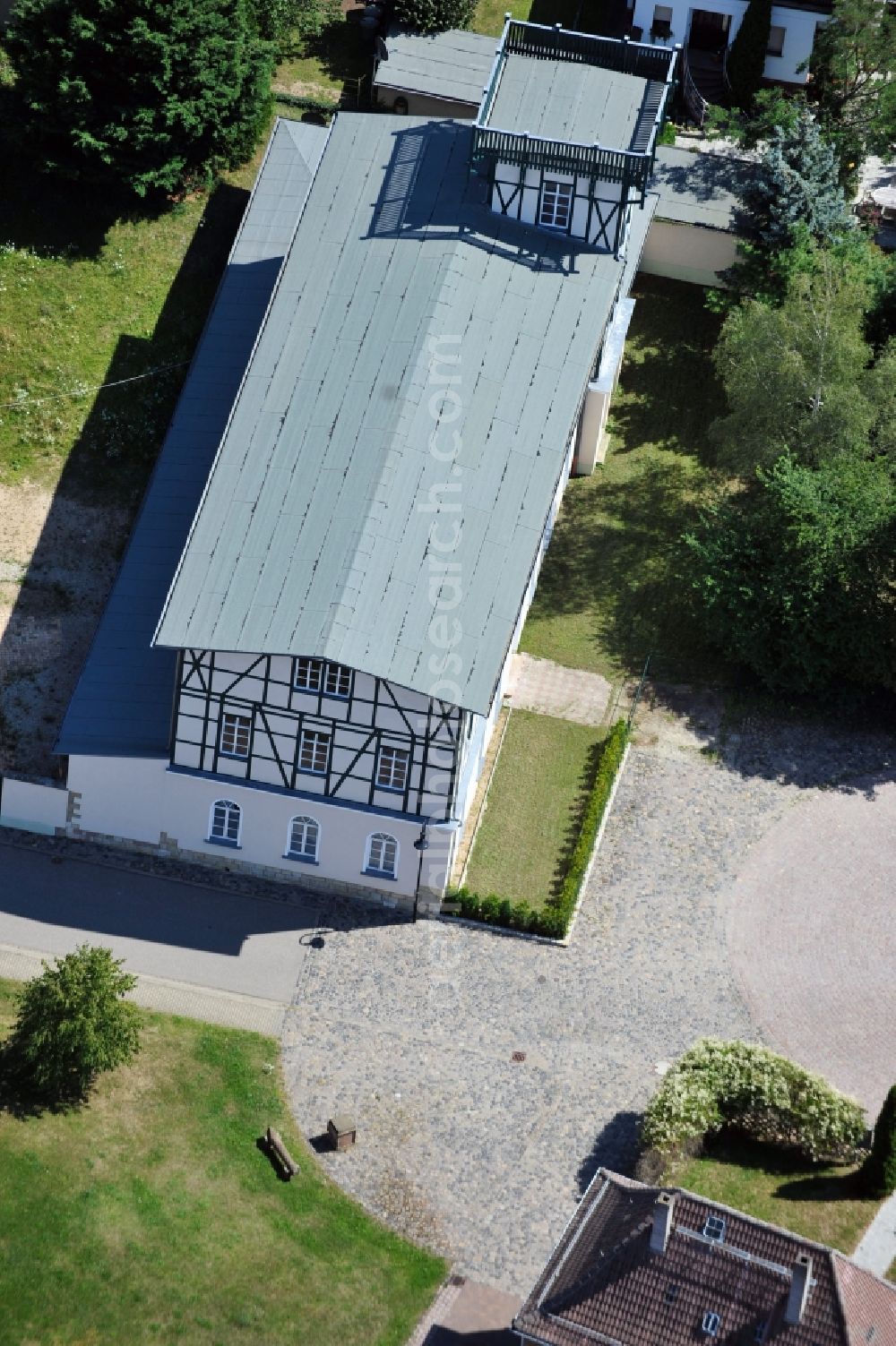 Aerial photograph Goseck - View at the Bergschlösschen in Goseck in Saxony-Anhalt