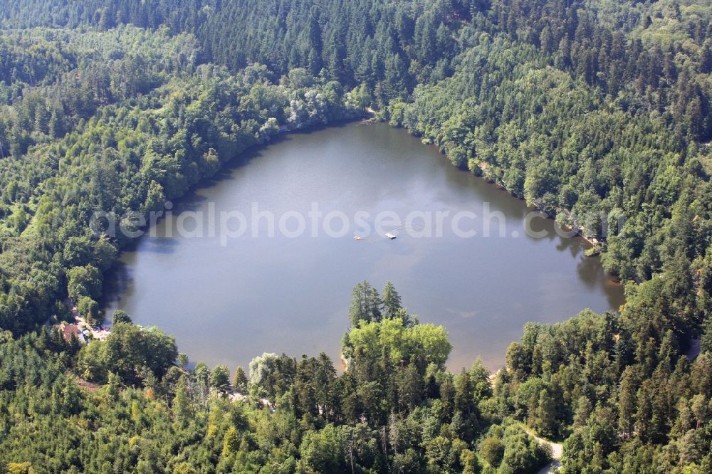 Aerial photograph Bad Säckingen - The Bergsee is a small lake near Bad Saeckingen in the state of Baden-Wuerttemberg