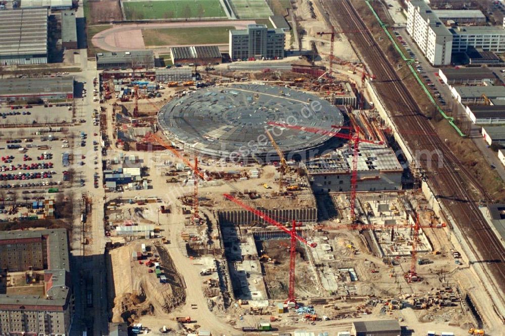 Aerial photograph Berlin / Friedrichshain - Berlin Arena Berlin / Friedrichshain