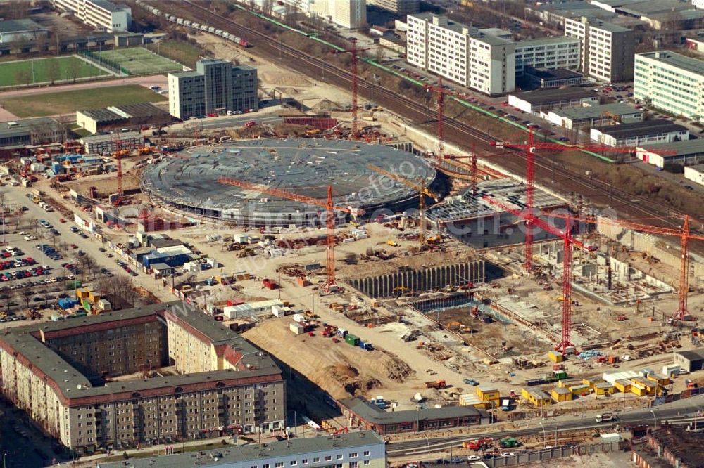 Aerial photograph Berlin / Friedrichshain - Berlin Arena Berlin / Friedrichshain