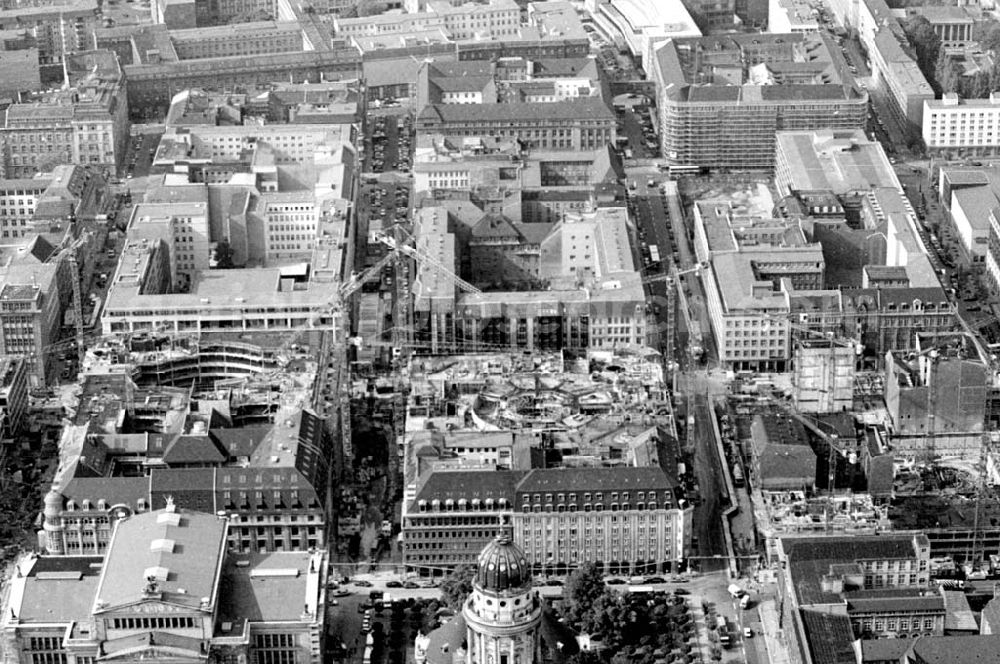 Berlin from above - 02.10.1994 Berlin Bau der Friedrichstadtpassagen