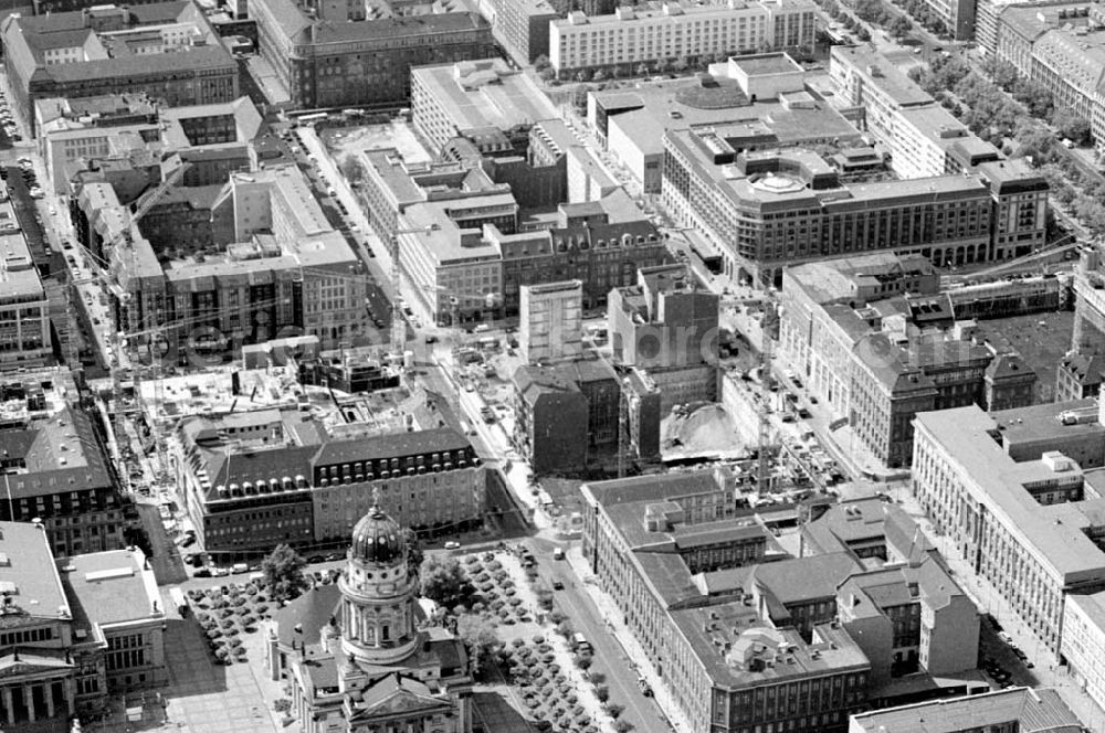 Aerial photograph Berlin - 02.10.1994 Berlin Bau der Friedrichstadtpassagen