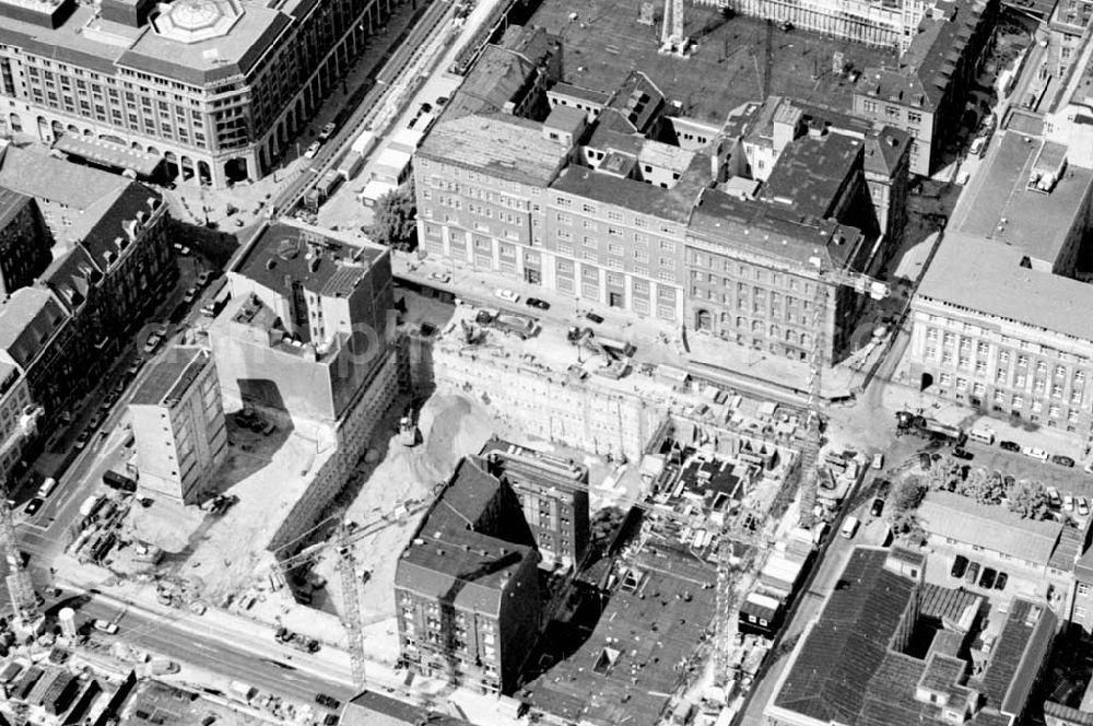 Aerial photograph Berlin - 02.10.1994 Berlin Bau der Friedrichstadtpassagen