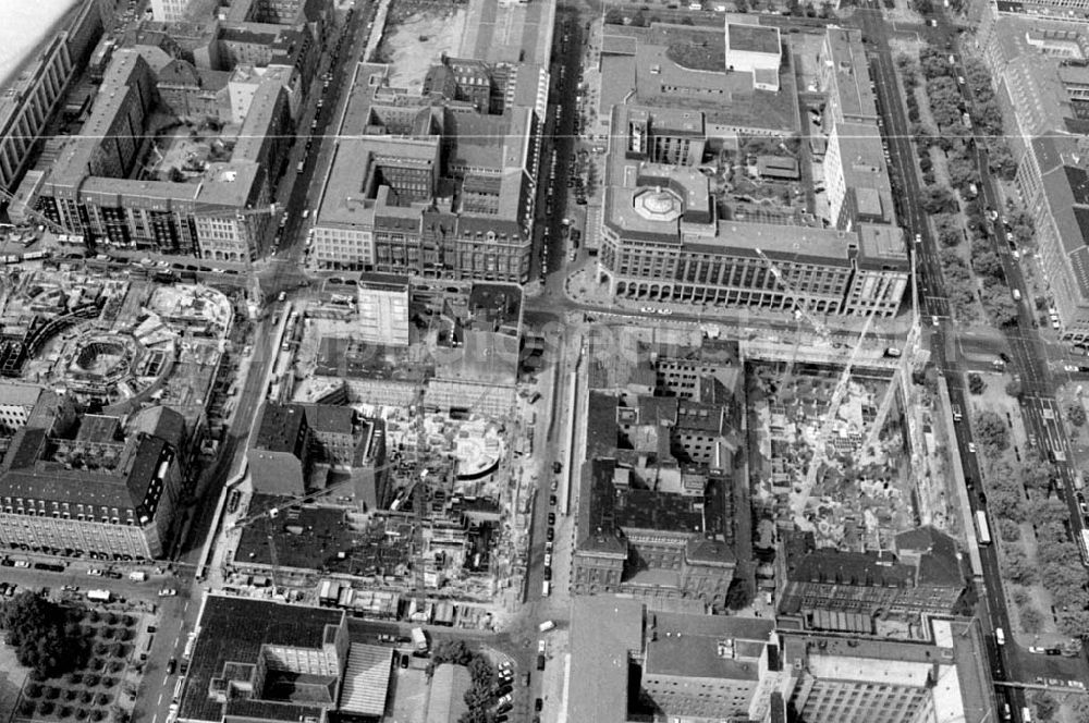 Aerial image Berlin - 02.10.1994 Berlin Bau der Friedrichstadtpassagen