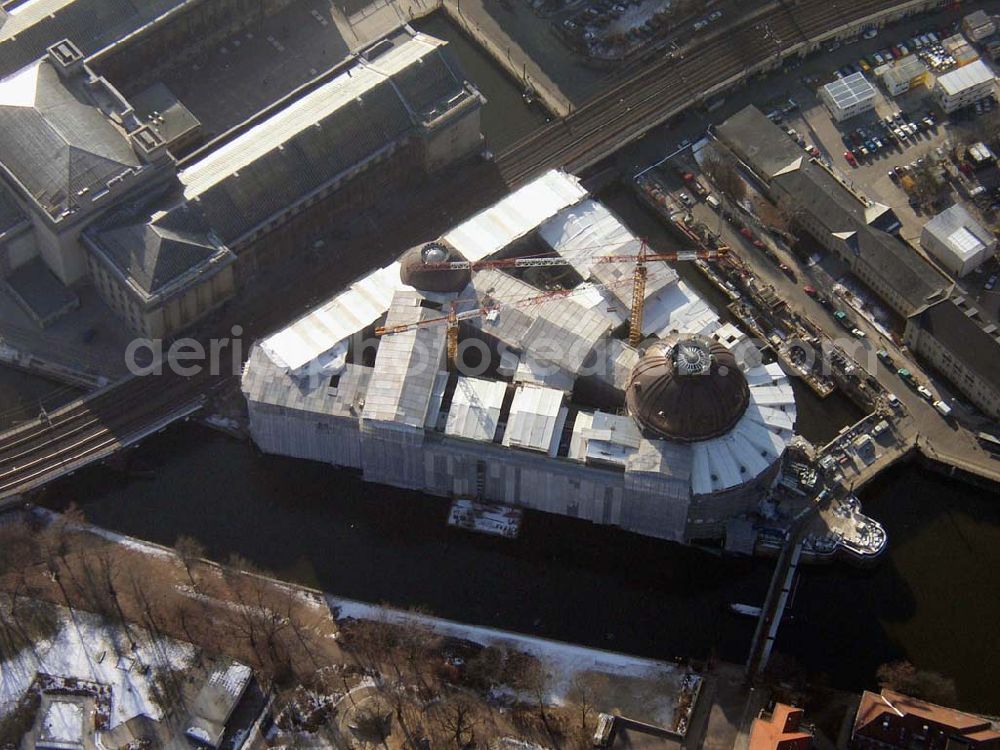 Berlin from above - Baustelle Berlin-Mitte Museumsinsel Pilot: Grahn