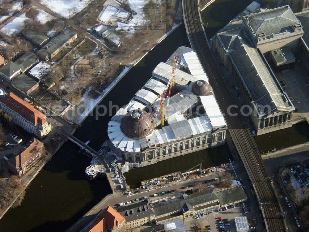 Aerial photograph Berlin - Baustelle Berlin-Mitte Museumsinsel Pilot: Grahn