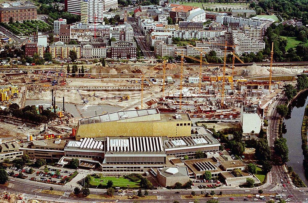 Aerial image Berlin Mitte - 06.09.1995 Berlin, Baustelle am Potsdamer Platz