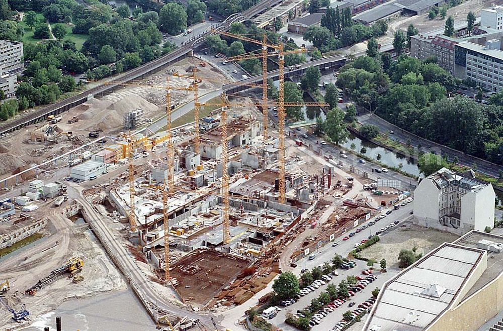 Aerial image Berlin Mitte - 06.09.1995 Berlin, Baustelle am Potsdamer Platz