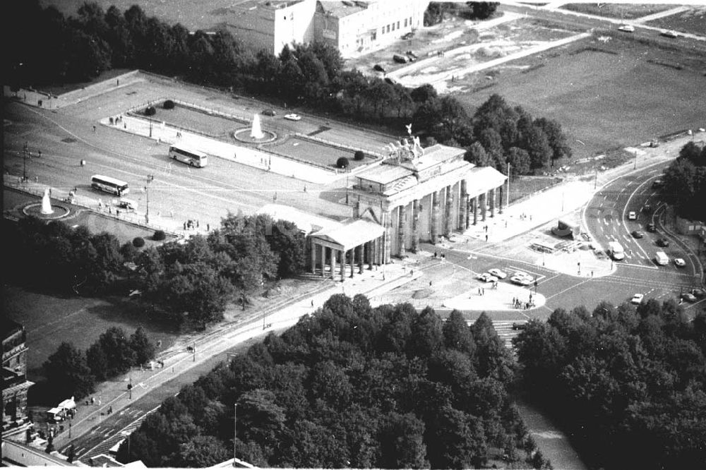 Berlin, Tiergarten from above - Berlin - Brandenburger Tor