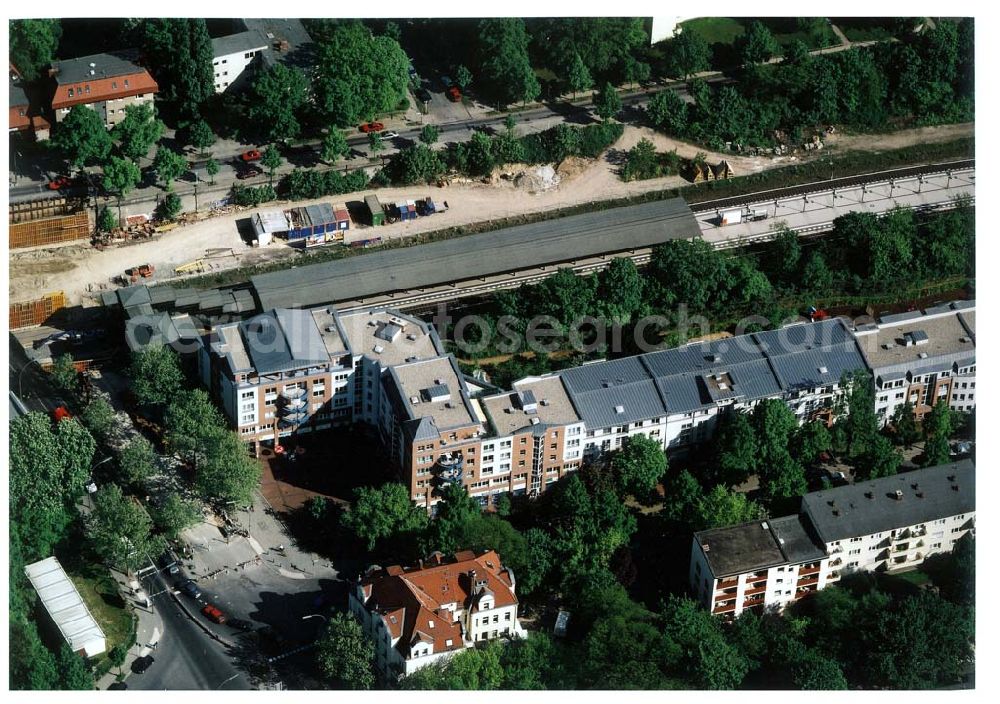 Aerial photograph Berlin - Steglitz - Wohnanlage der UNIVERSA HV GmbH (Kleiststraße 3-6 in 10787 Berlin) an der Buhrowstraße / Ecke Steglitzer Damm in Berlin - Steglitz.