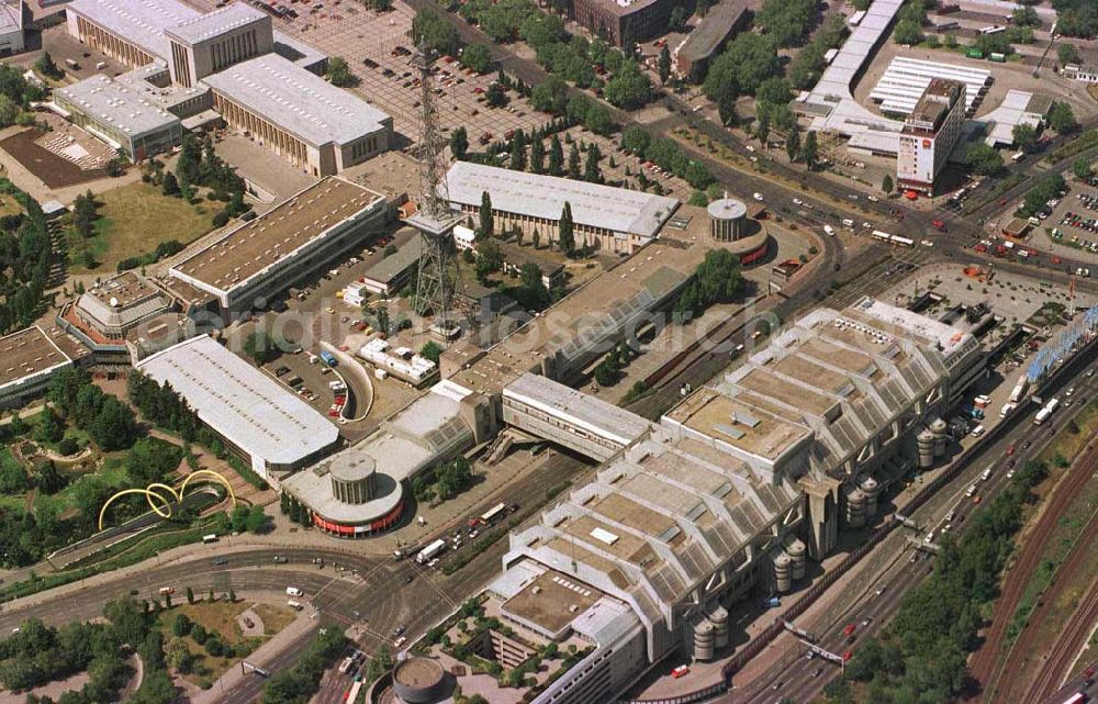 Aerial photograph Berlin - Charlottenburg - Berlin-Charlottenburg /ICC und Funkturm.