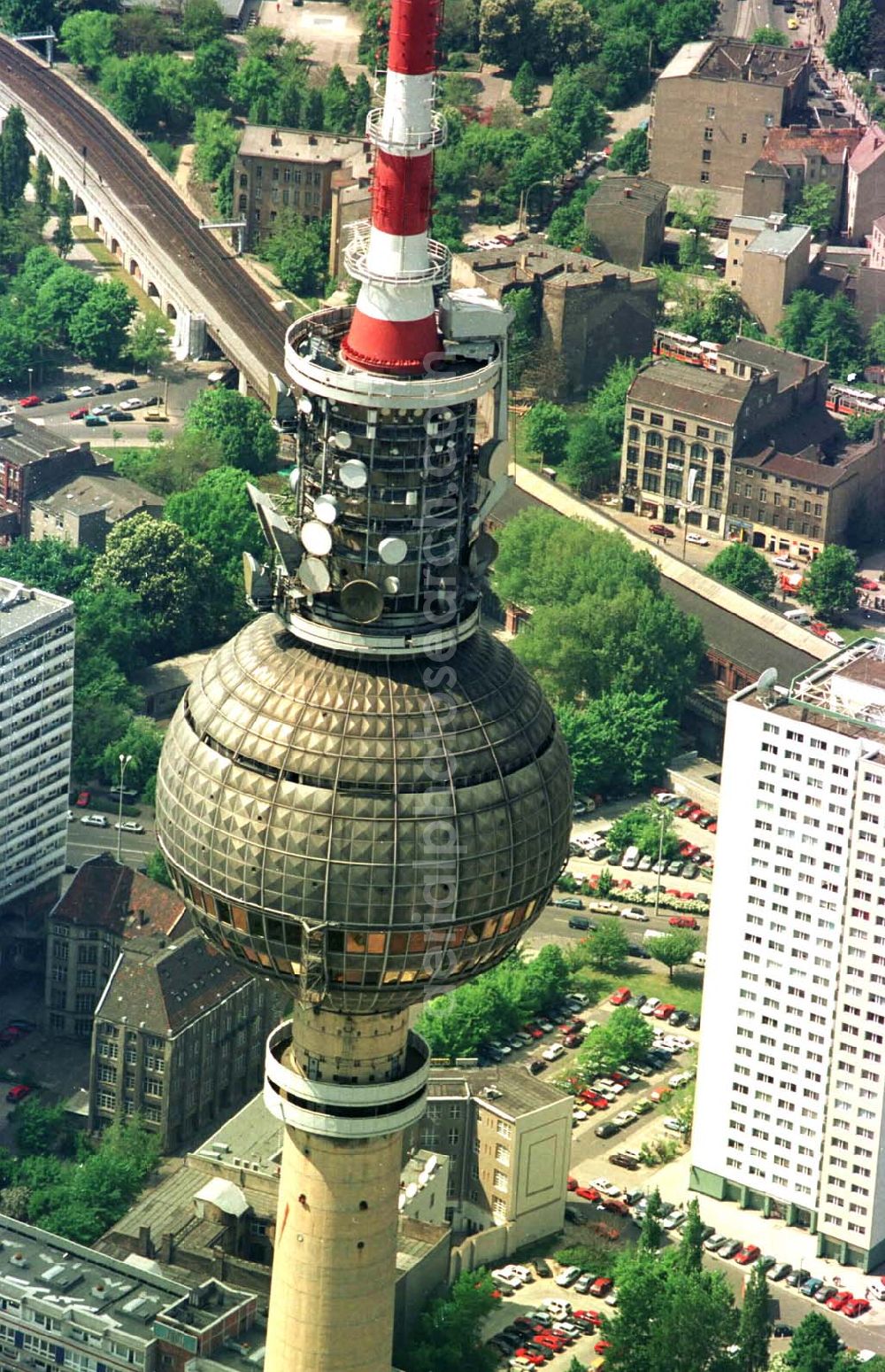 Berlin from the bird's eye view: 23.06.94 Berlin, Fernsehturm