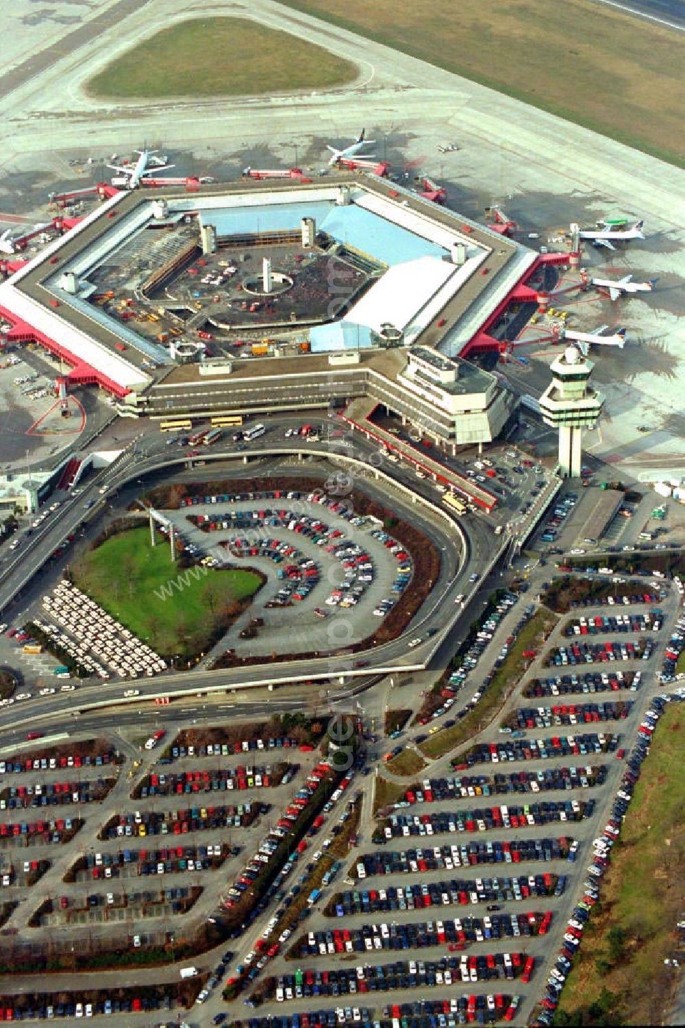 Berlin / Tegel from above - Berlin Flughafen Tegel