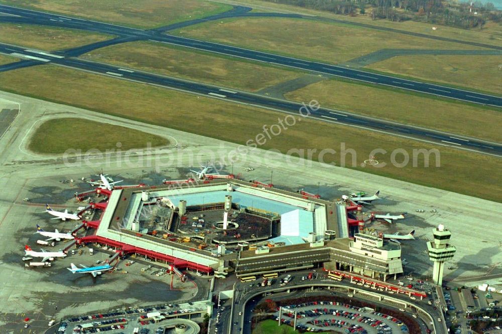 Berlin / Tegel from the bird's eye view: Berlin Flughafen Tegel