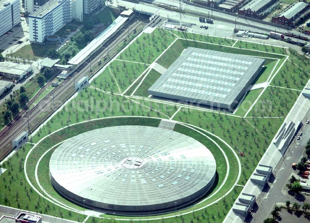 Berlin - Friedrichshain from the bird's eye view: Gelände des Velodroms an der Landsberger Allee in Berlin.