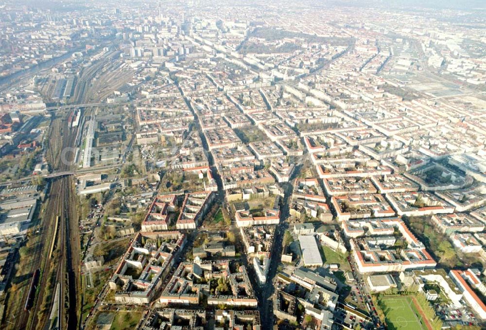 Aerial image Berlin - Friedrichshain - 