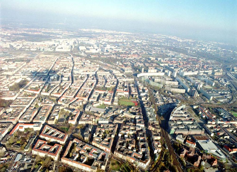 Aerial image Berlin - Friedrichshain - 