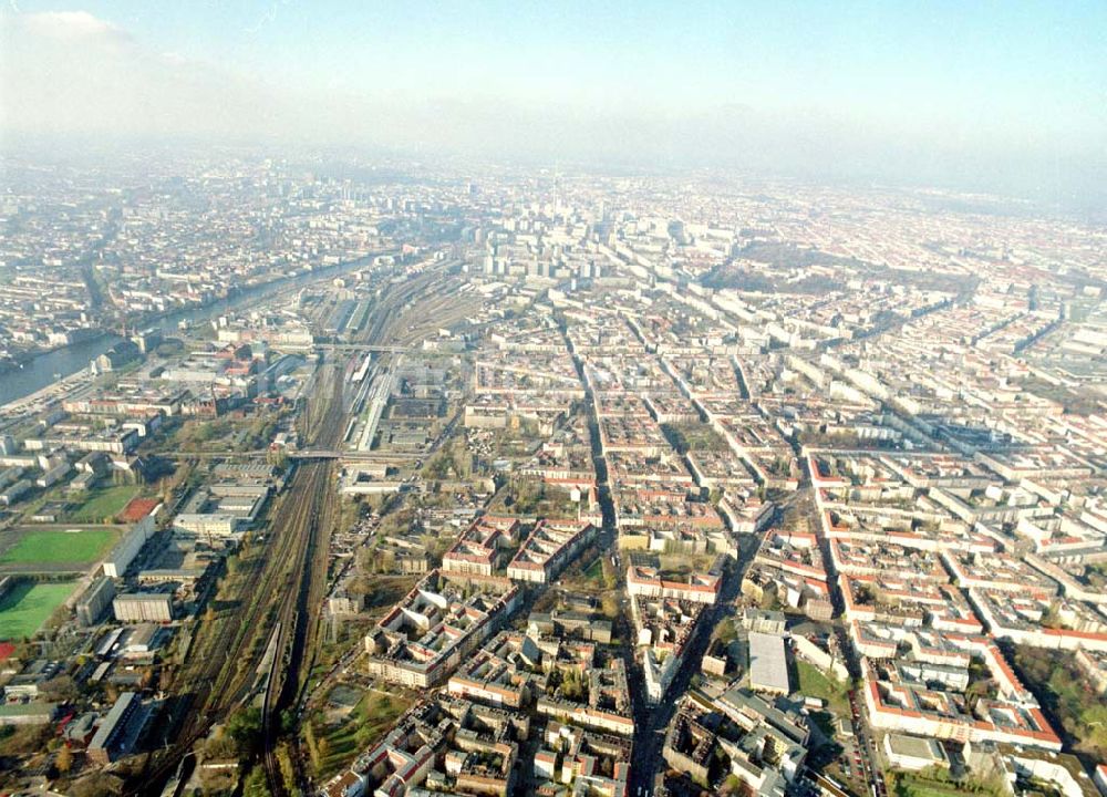 Berlin - Friedrichshain from above - 