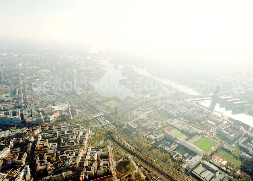 Berlin - Friedrichshain from the bird's eye view: 