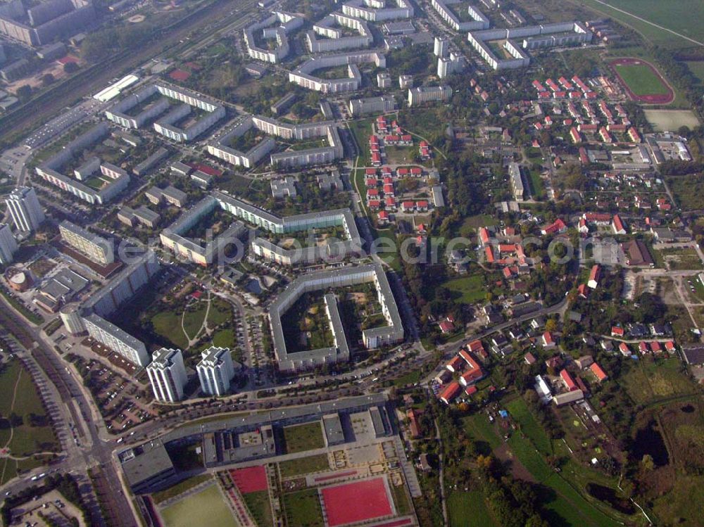 Berlin Hellersdorf from above - Blick auf Berlin Hellersdorf am U-Bahnhof Kaulsdorf-Nord (Hellersdorferstraße).