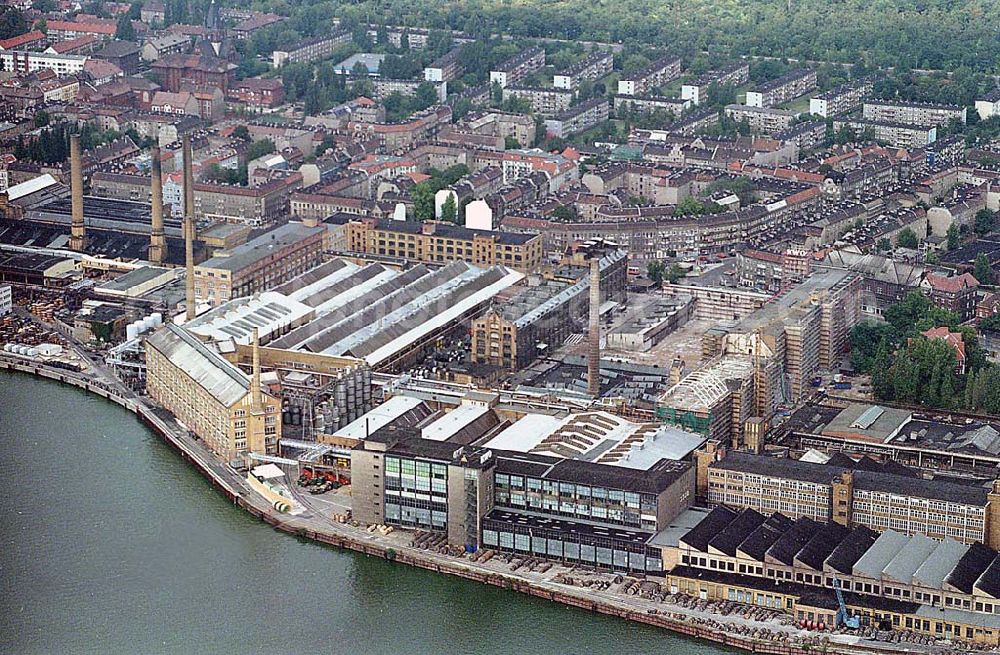 Aerial image Berlin Oberschöneweide - 09.09.1995 Berlin, Industriegebiet Oberschöneweide