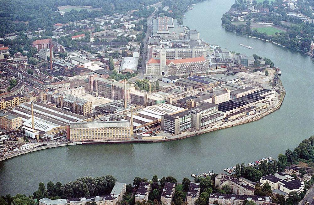 Aerial photograph Berlin Oberschöneweide - 09.09.1995 Berlin, Industriegebiet Oberschöneweide