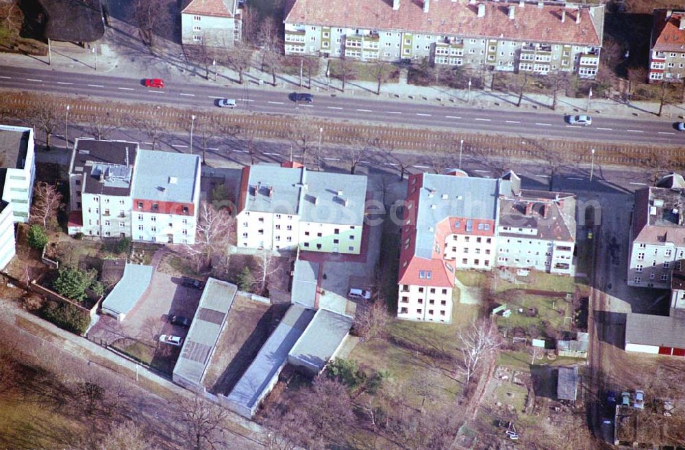 Berlin - Karlshorst from the bird's eye view: BERLIN - Karlshorst Ingenieurbüro GENIUS in der Treskowallee30 in 10318 Berlin-Karlshorst, Tel.: 03081858411