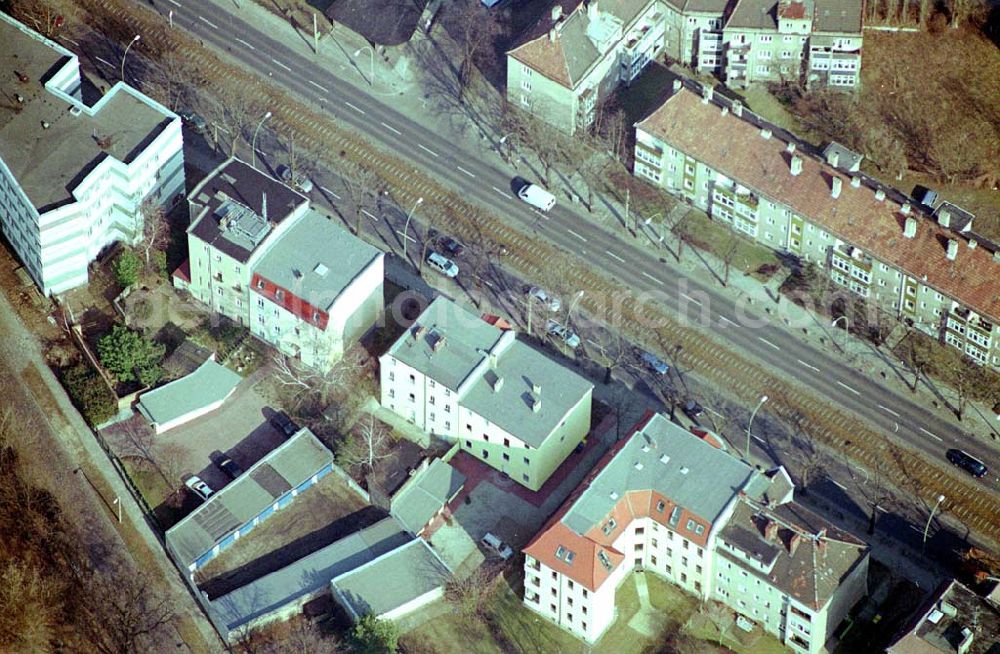 Berlin-Karlshorst from the bird's eye view: BERLIN - Karlshorst Ingenieurbüro GENIUS in der Treskowallee30 in 10318 Berlin-Karlshorst, Tel.: 03081858411