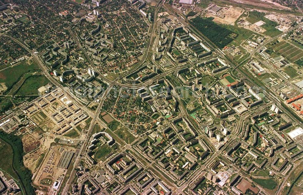 Aerial image Berlin - Marzahn - Berlin Marzahn aus 10000 ft Höhe.