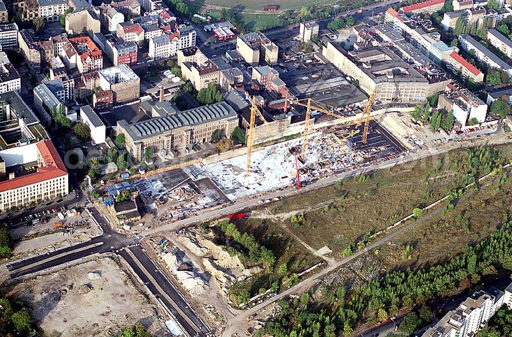 Berlin from the bird's eye view: Baustelle am Nordbahnhof